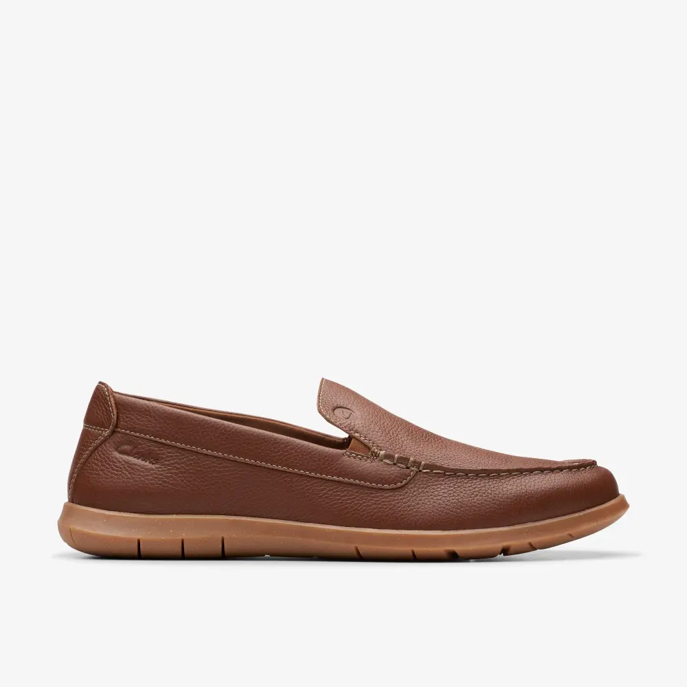 Flexway Step Herren-Slipper aus hellbraunem Leder online