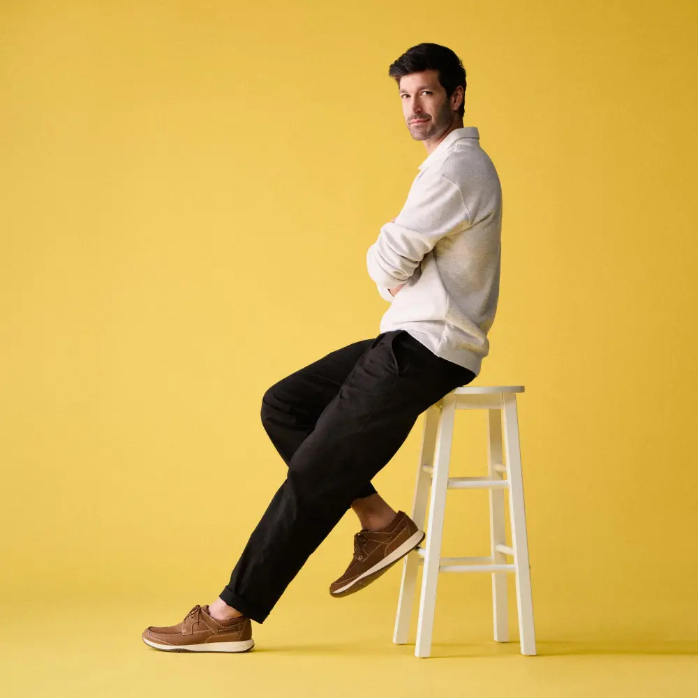 Herren Sailview Lace Bootsschuhe aus hellbraunem Nubukleder online