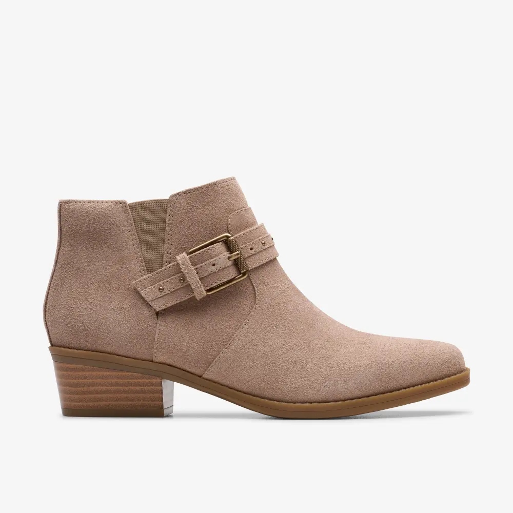 Danyelle Wish Damen-Ankle-Boots aus helltaupefarbenem Wildleder online