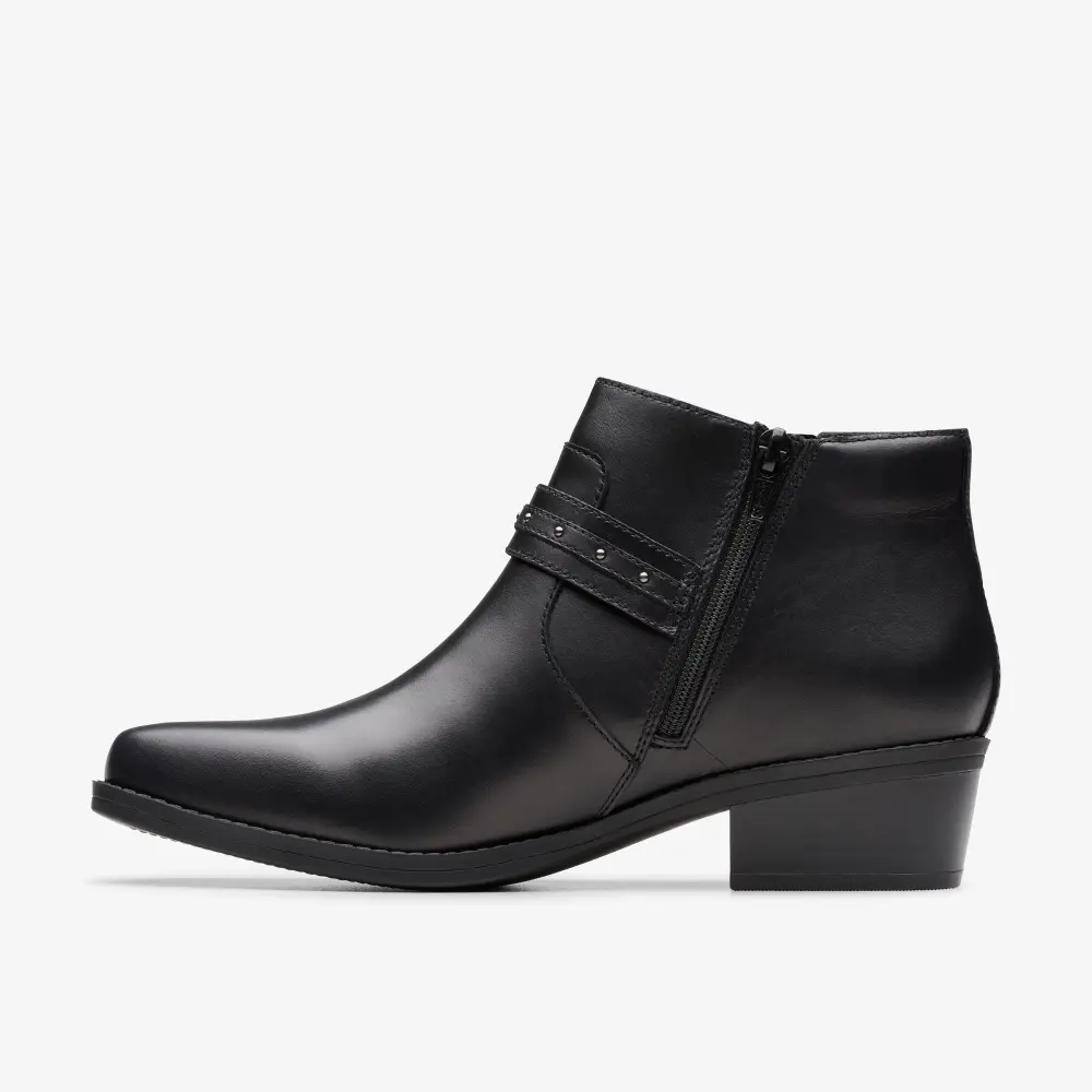 Danyelle Wish Damen-Ankle-Boots aus schwarzem Leder online