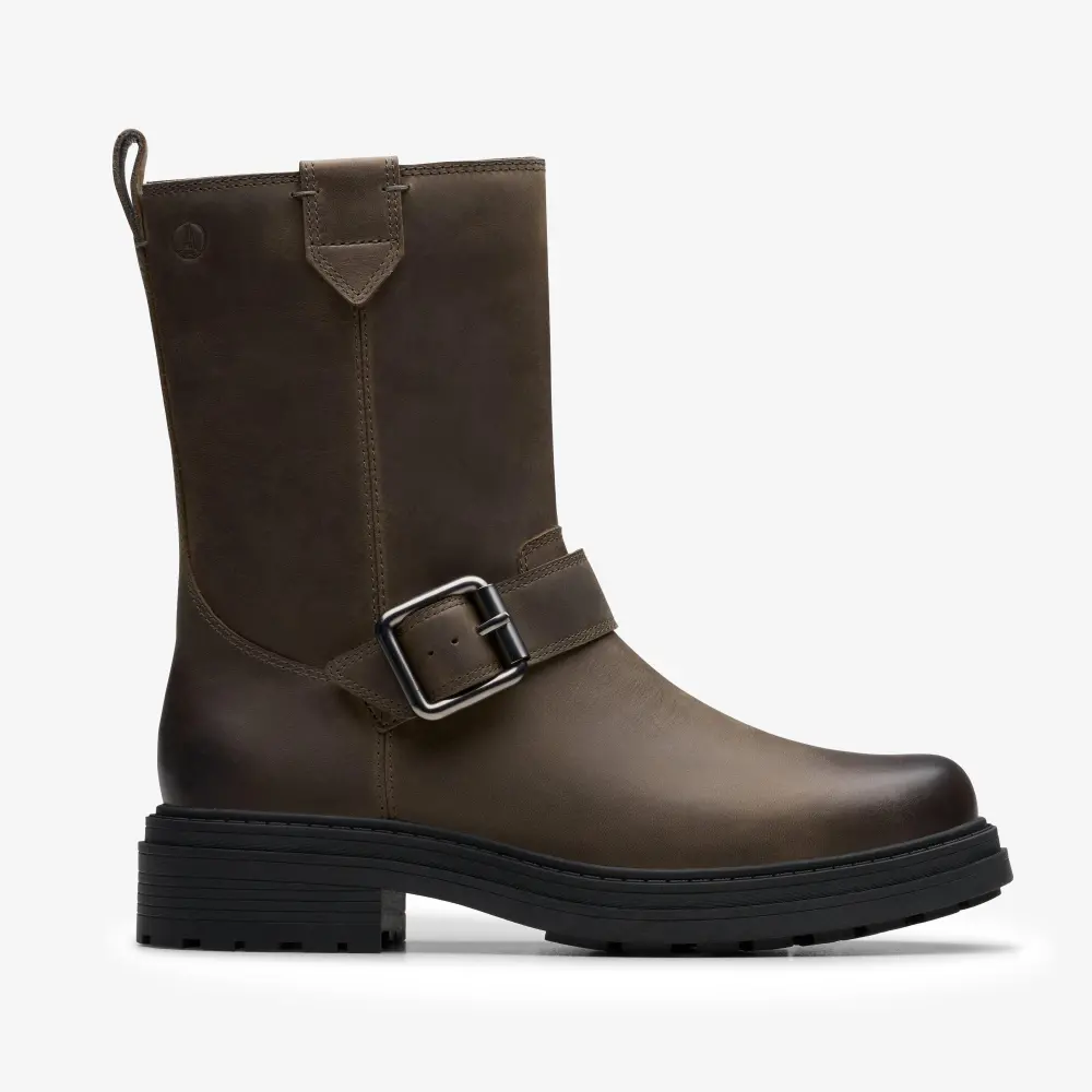 Orinoco3 Bay Damenstiefel aus dunkelgrauem Leder, mittelhoch geschnitten online