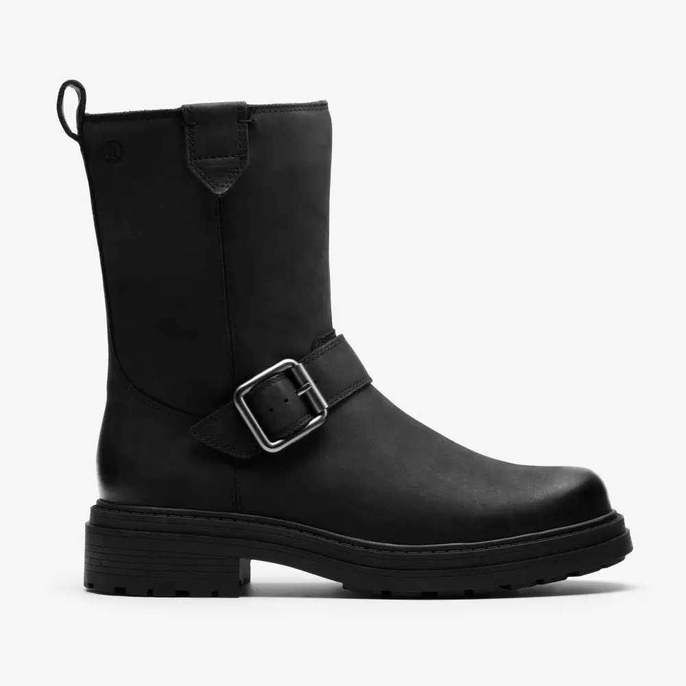 Orinoco3 Bay Damenstiefel aus schwarzem Leder, mittelhoch geschnitten online